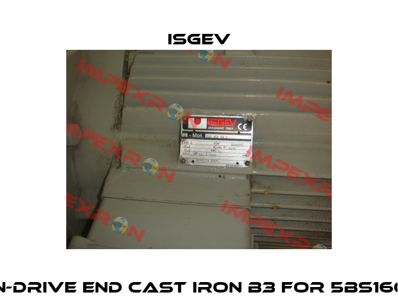 Cover Non-Drive End Cast Iron B3 for 5BS160MA2 OEM  Isgev