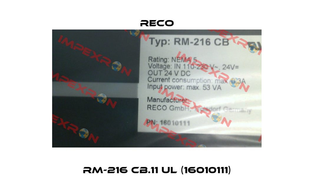 RM-216 CB.11 UL (16010111) Reco