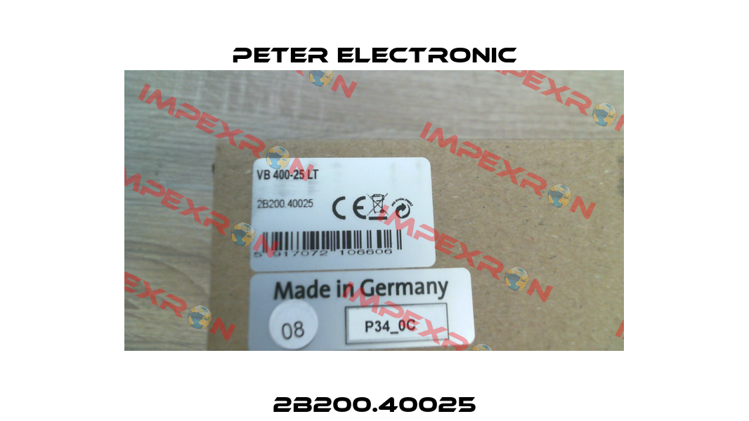 2B200.40025 Peter Electronic