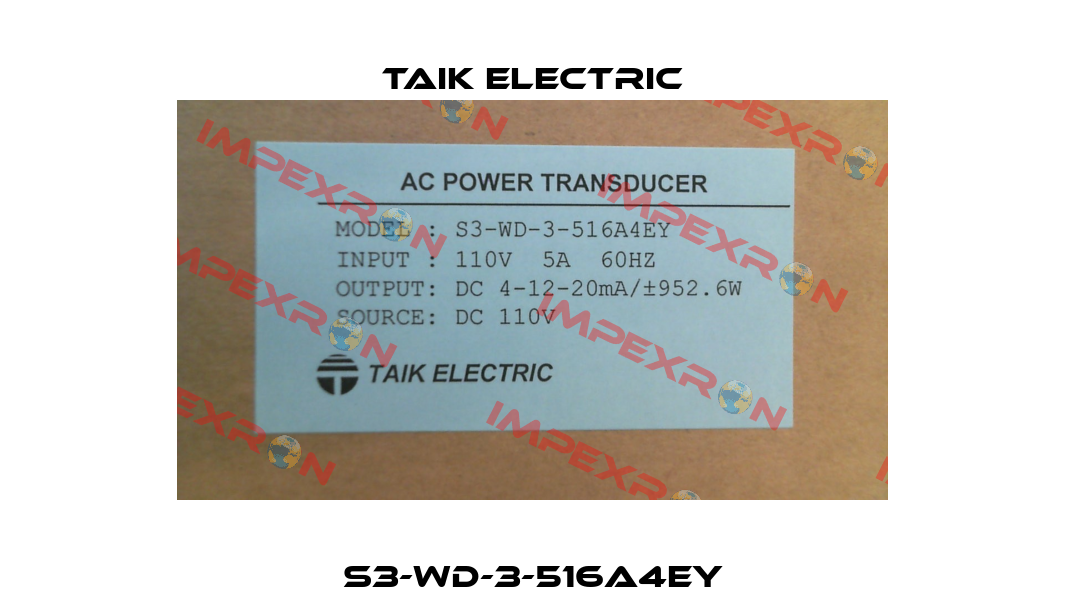S3-WD-3-516A4EY TAIK ELECTRIC