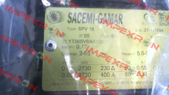 SPV 18 - 120 (ID.YT56SVBAA1205-1) Sacemi