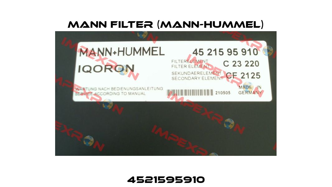 4521595910 Mann Filter (Mann-Hummel)