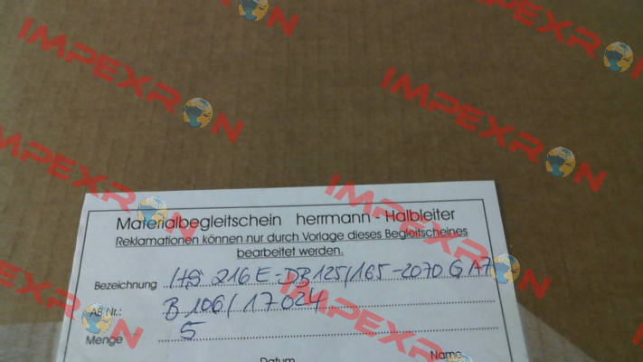 HS216E-DB125/165-2070GA7 Herrmann