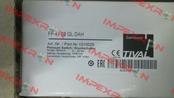 1010026 / FF 4-32 GL DAH Tival-Sensors
