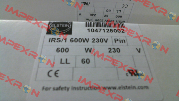 1047125001IRS/1 600W 230V Elstein