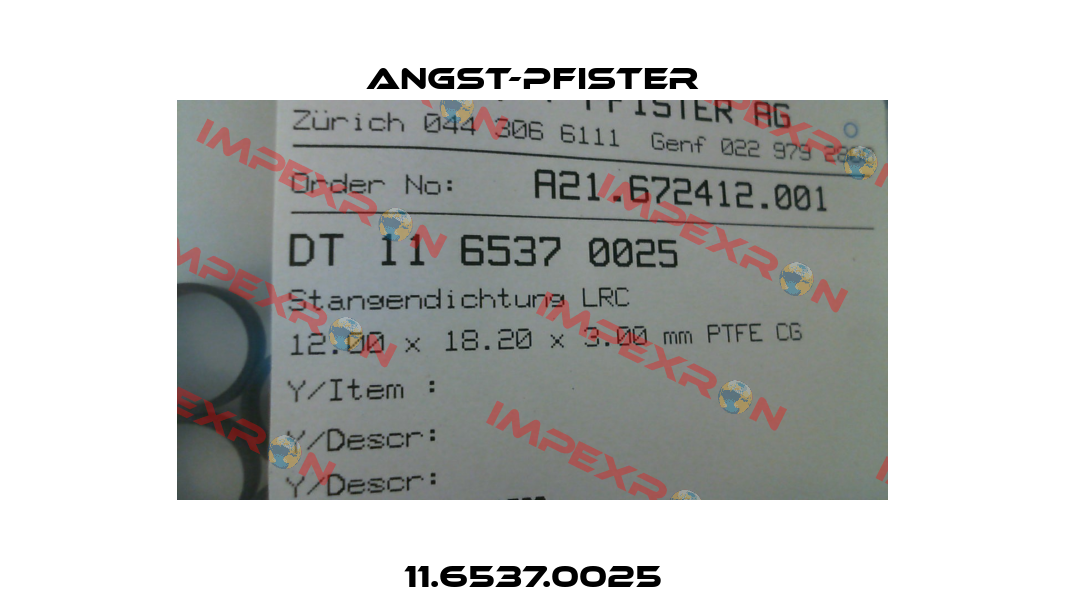11.6537.0025 Angst-Pfister