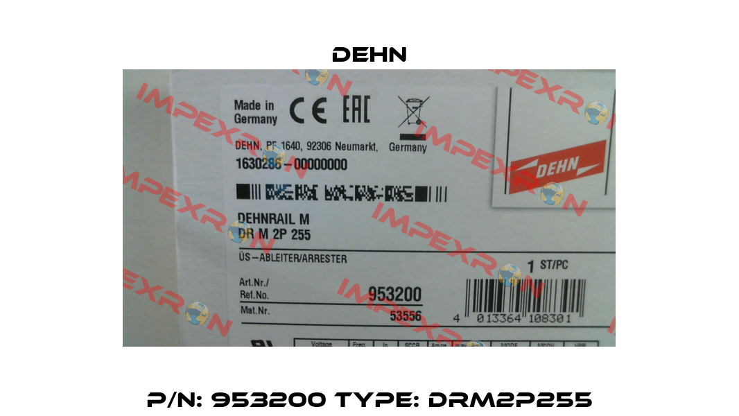 p/n: 953200 type: DRM2P255 Dehn