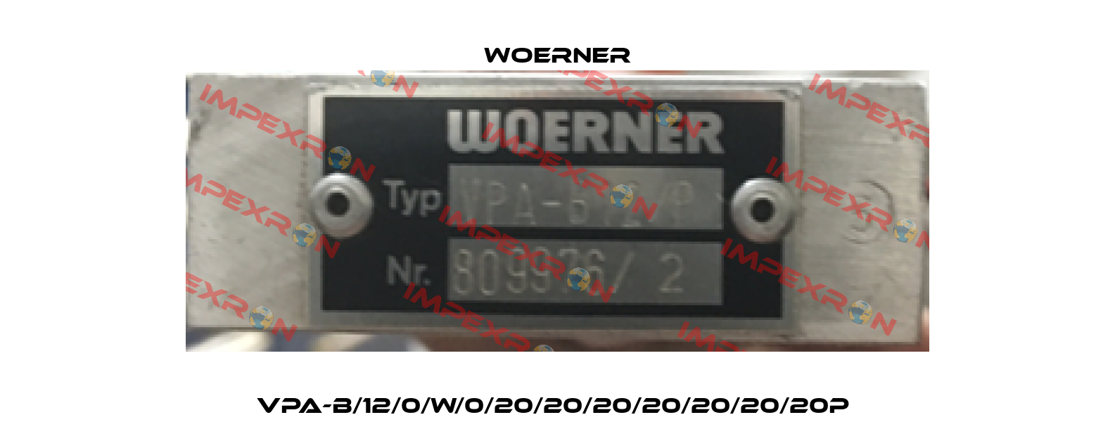 VPA-B/12/0/W/0/20/20/20/20/20/20/20P  Woerner