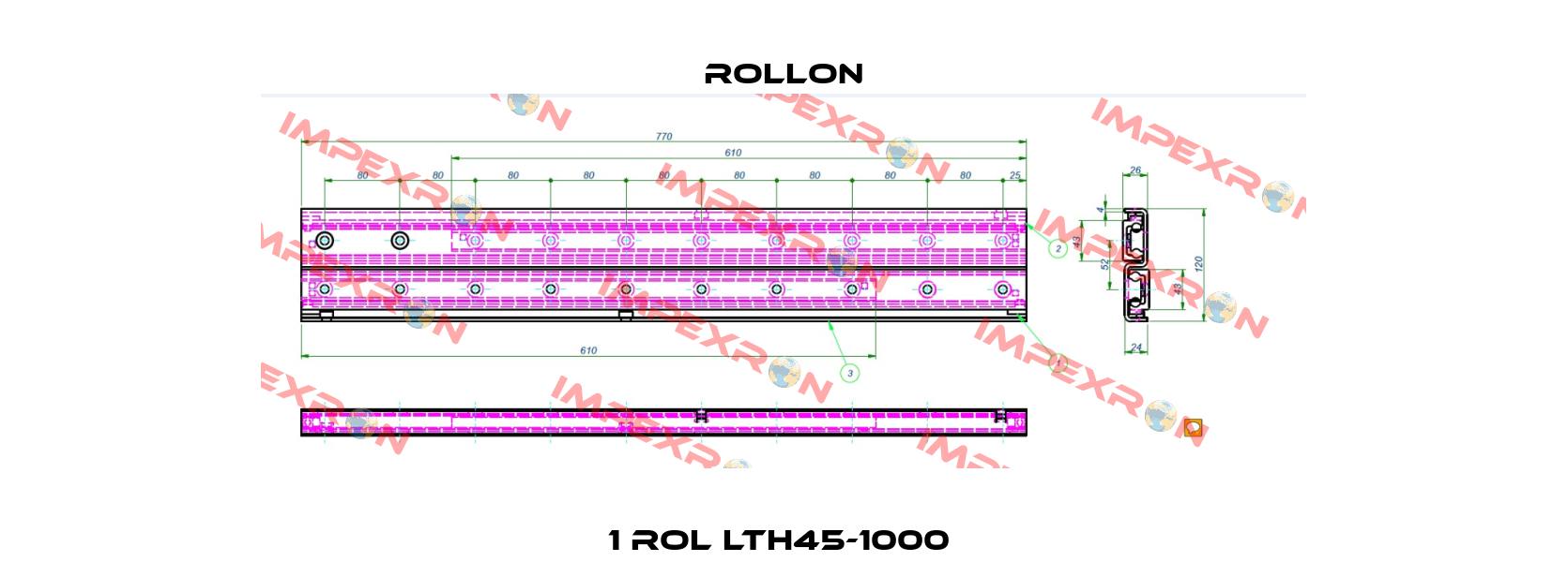 1 ROL LTH45-1000  Rollon