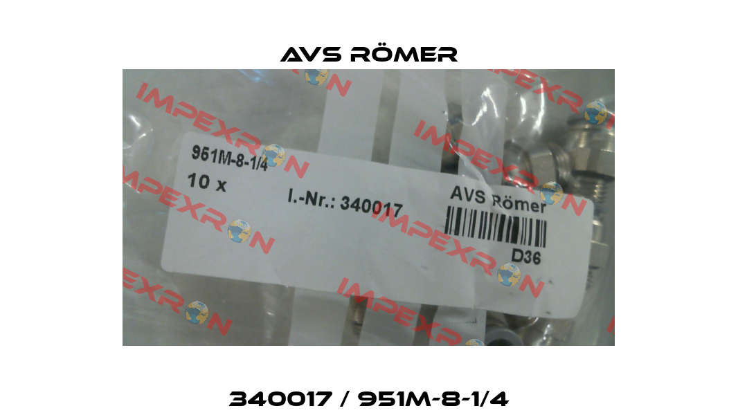 340017 / 951M-8-1/4 Avs Römer