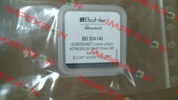 BO 33A140 (pack x10) Bohle