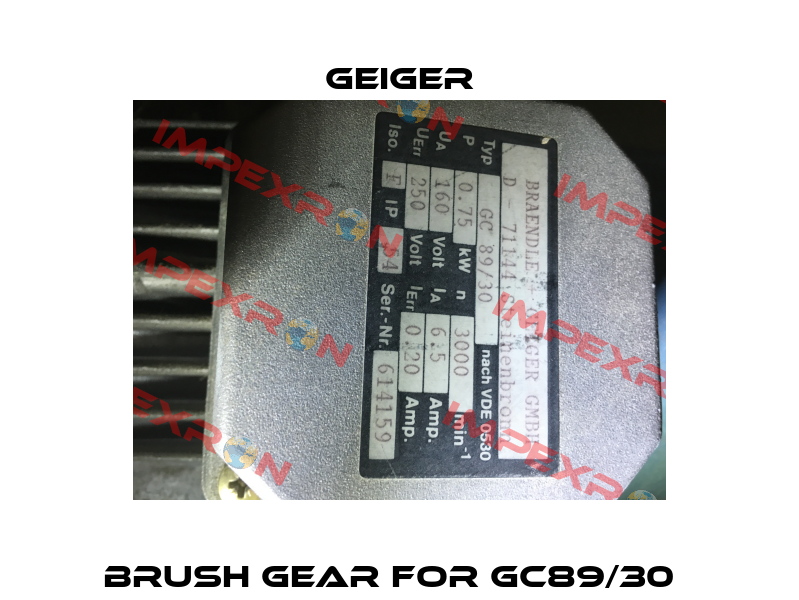 Brush Gear for GC89/30   Geiger