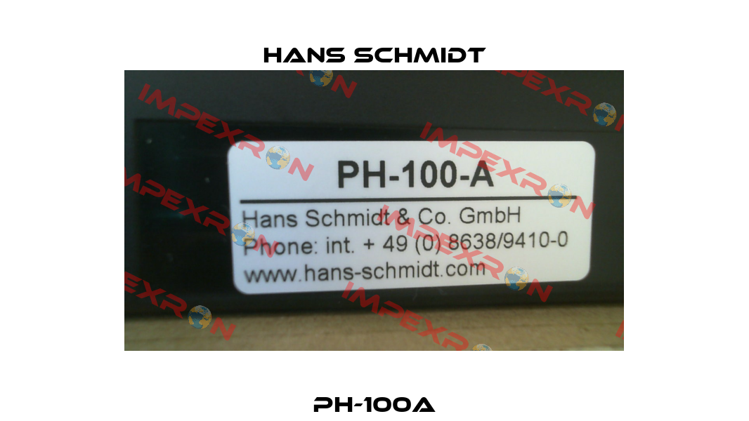 PH-100A Hans Schmidt
