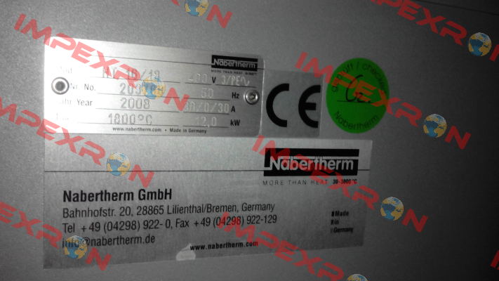 6-12-200-225-50  Nabertherm