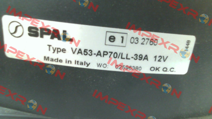 VA53-AP70/LL-39A SPAL