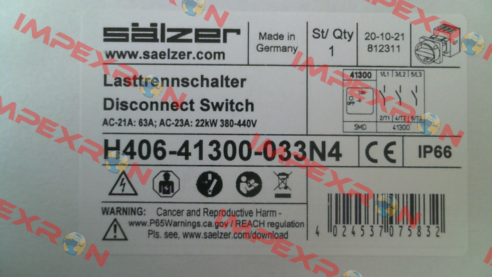 H406-41300-033N4 Salzer