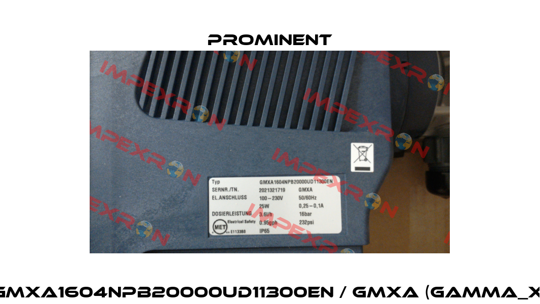 GMXA1604NPB20000UD11300EN / GMXA (GAMMA_X) ProMinent