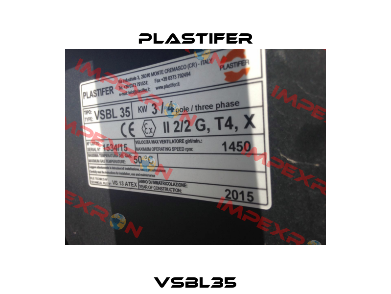 VSBL35 Plastifer