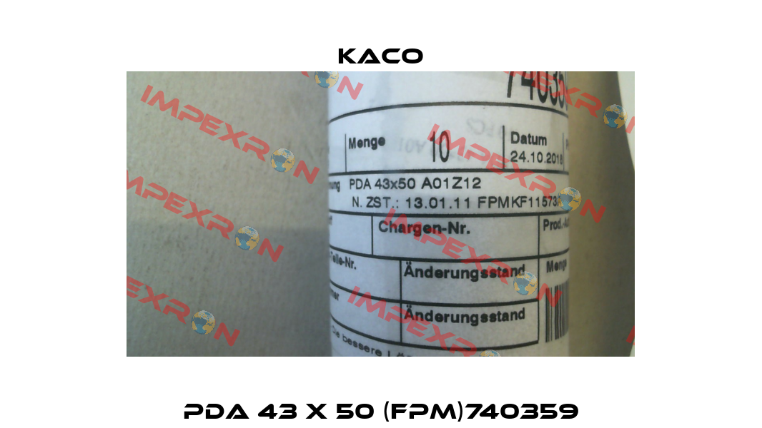 PDA 43 x 50 (FPM)740359 Kaco
