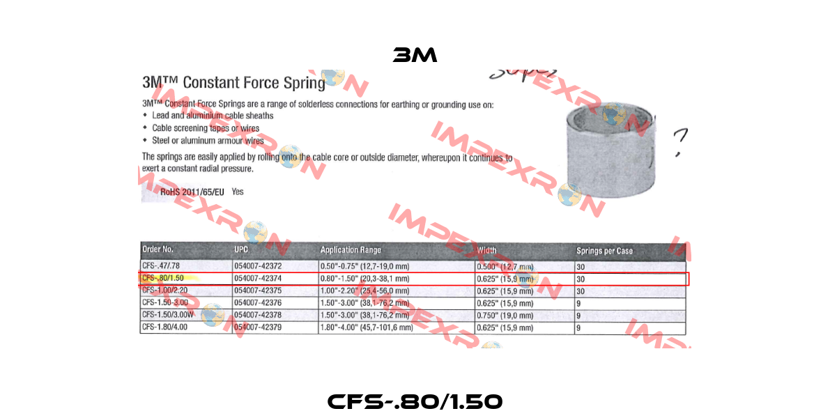 CFS-.80/1.50 3M