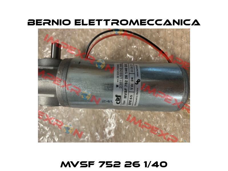 MVSF 752 26 1/40 BERNIO ELETTROMECCANICA