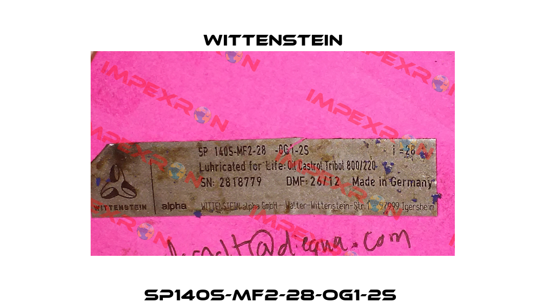 SP140S-MF2-28-OG1-2S  Wittenstein