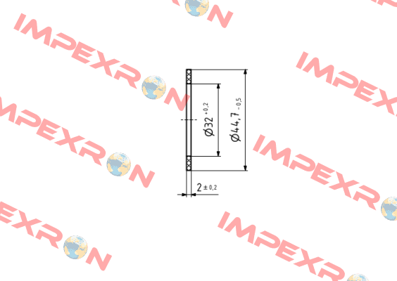 Type: WS3822 32x44,7x2mm Centellen