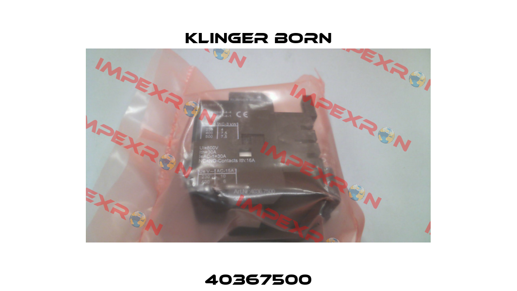 40367500 Klinger Born