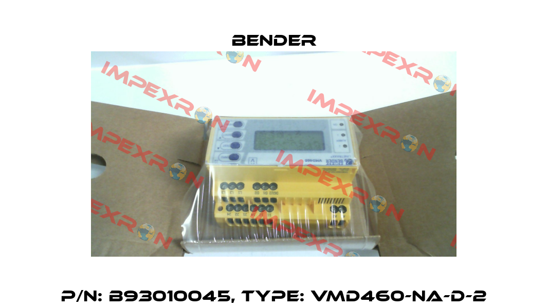 p/n: B93010045, Type: VMD460-NA-D-2 Bender