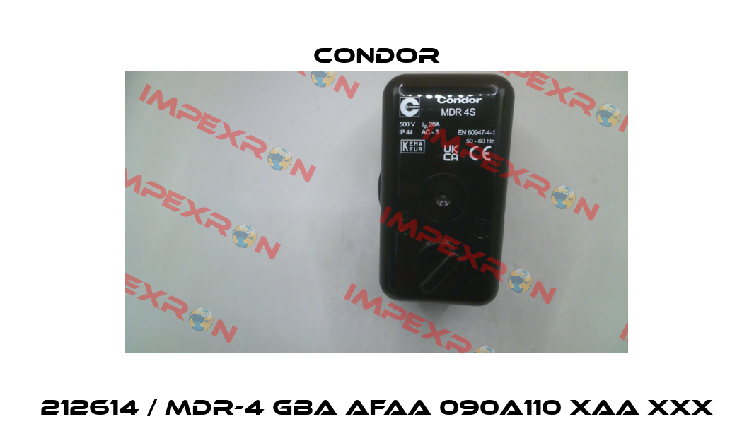 212614 / MDR-4 GBA AFAA 090A110 XAA XXX Condor