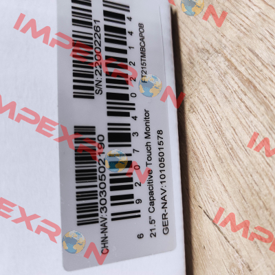 P/N:1010501578  Type:FT215TMBCAPOB Faytech