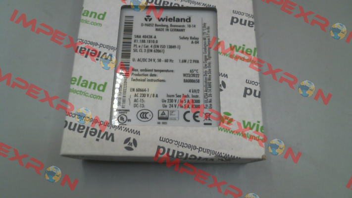 R1.188.1810.0 / SNA4043K-A AC/DC 24V (A) Wieland Electric