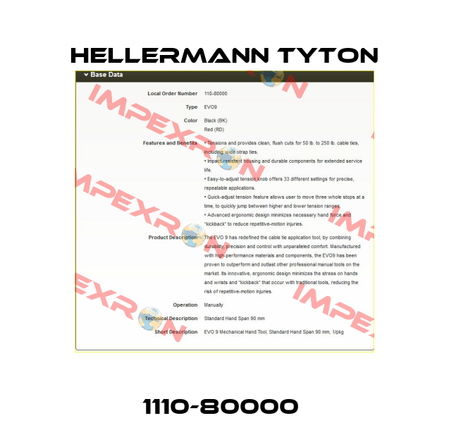1110-80000  Hellermann Tyton