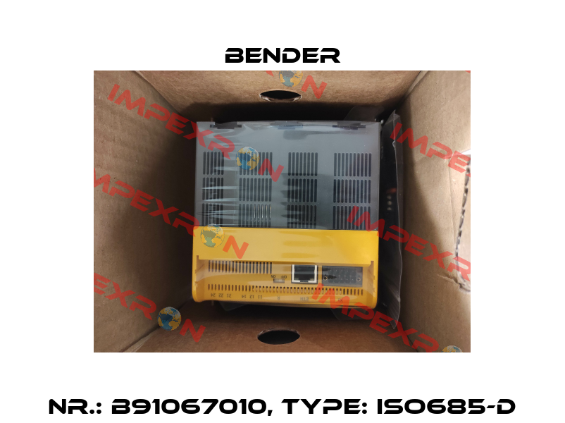 Nr.: B91067010, Type: iso685-D Bender