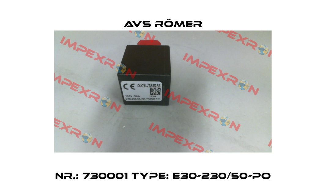 Nr.: 730001 Type: E30-230/50-PO Avs Römer