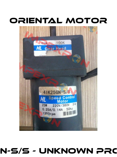 4IK25GN-S/S - unknown product   Oriental Motor