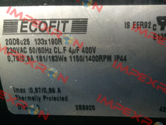 P/N: 1306444, Type: 2GDSu25-133x190R-D13-A0p Ecofit