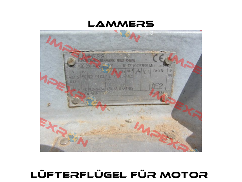 Lüfterflügel für Motor  Lammers