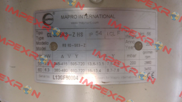 CL 80 HS  MAPRO International