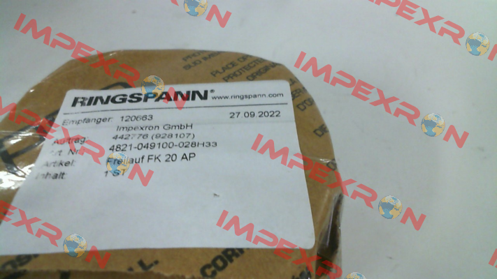 4821-049100-028H33 Ringspann
