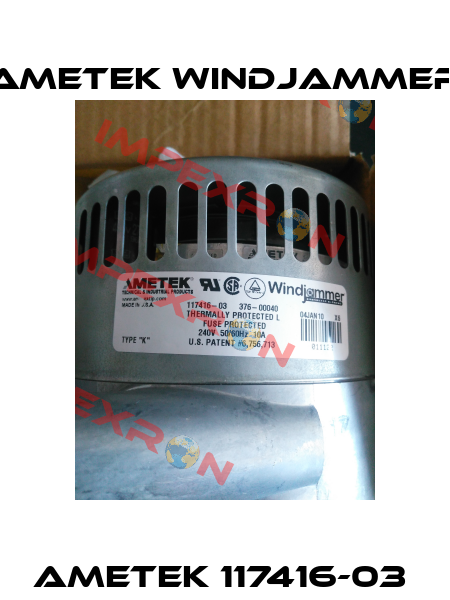 AMETEK 117416-03  Ametek Windjammer