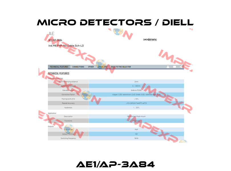 AE1/AP-3A84 Micro Detectors / Diell