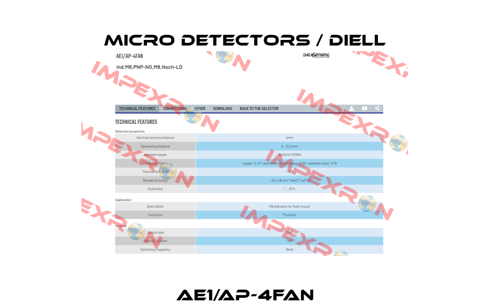 AE1/AP-4FAN Micro Detectors / Diell