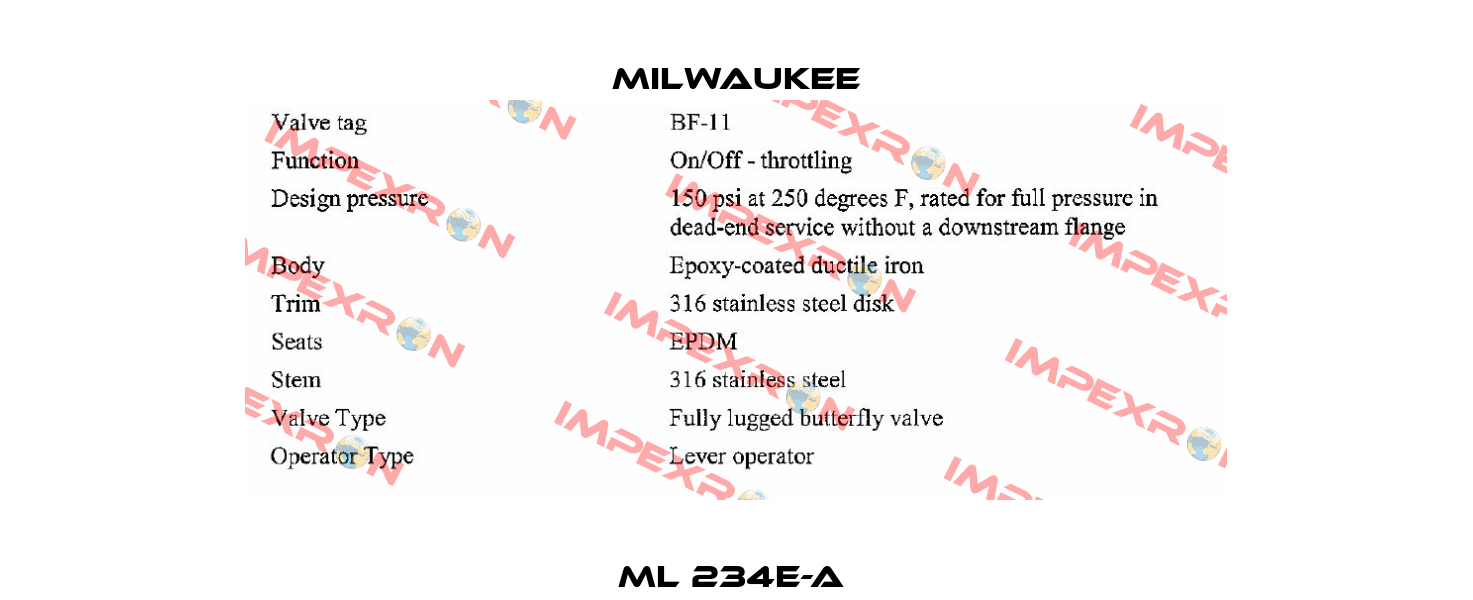 ML 234E-A  Milwaukee