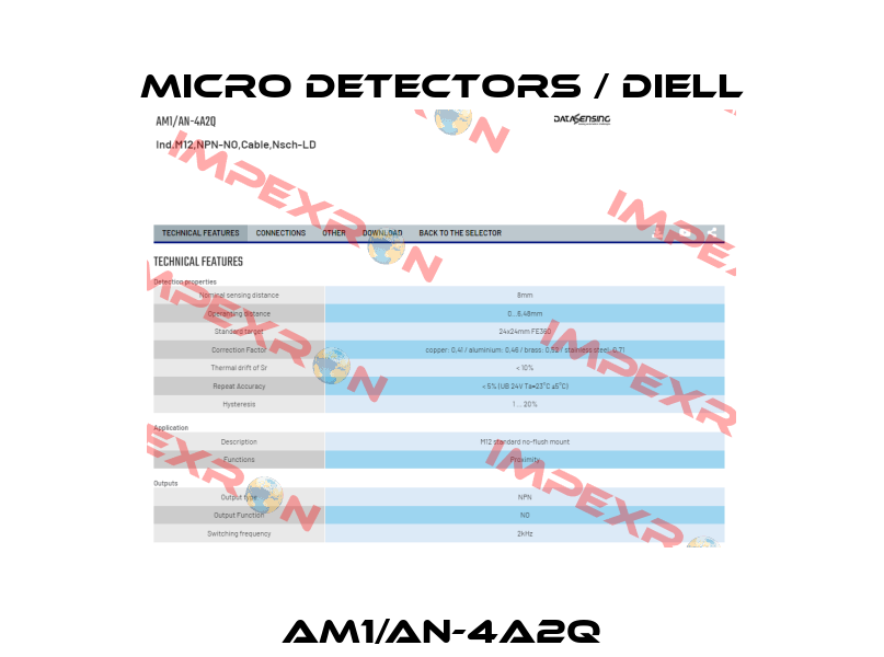 AM1/AN-4A2Q Micro Detectors / Diell