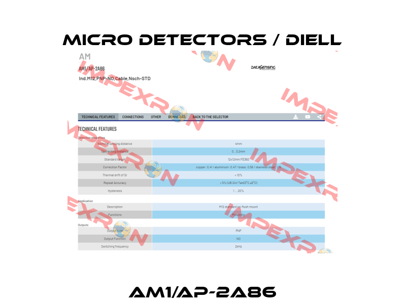 AM1/AP-2A86 Micro Detectors / Diell