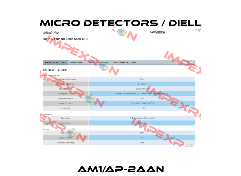 AM1/AP-2AAN Micro Detectors / Diell