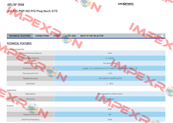 AM1/AP-2HAN Micro Detectors / Diell (now Datasensing)