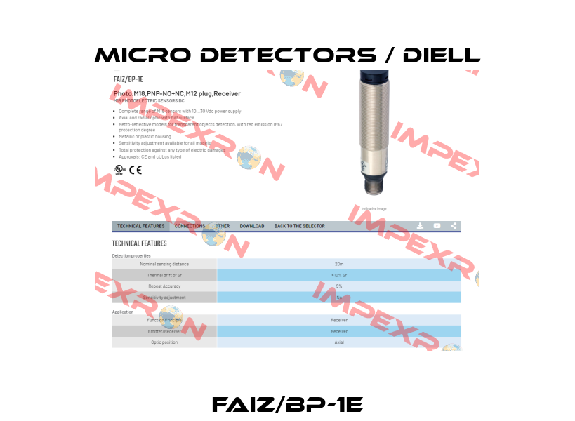 FAIZ/BP-1E Micro Detectors / Diell