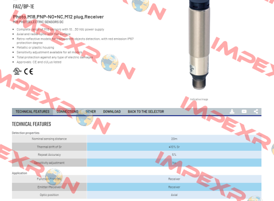 FAIZ/BP-1E Micro Detectors / Diell